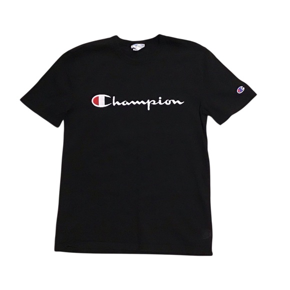 Champion Other - Champion Logo Men’s Black T-shirt Short Sleeve Casual School Streetwear Sz Small